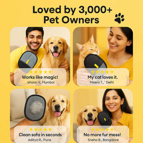 Orvo™ Pet Hair Glove - Groom & De-Shed